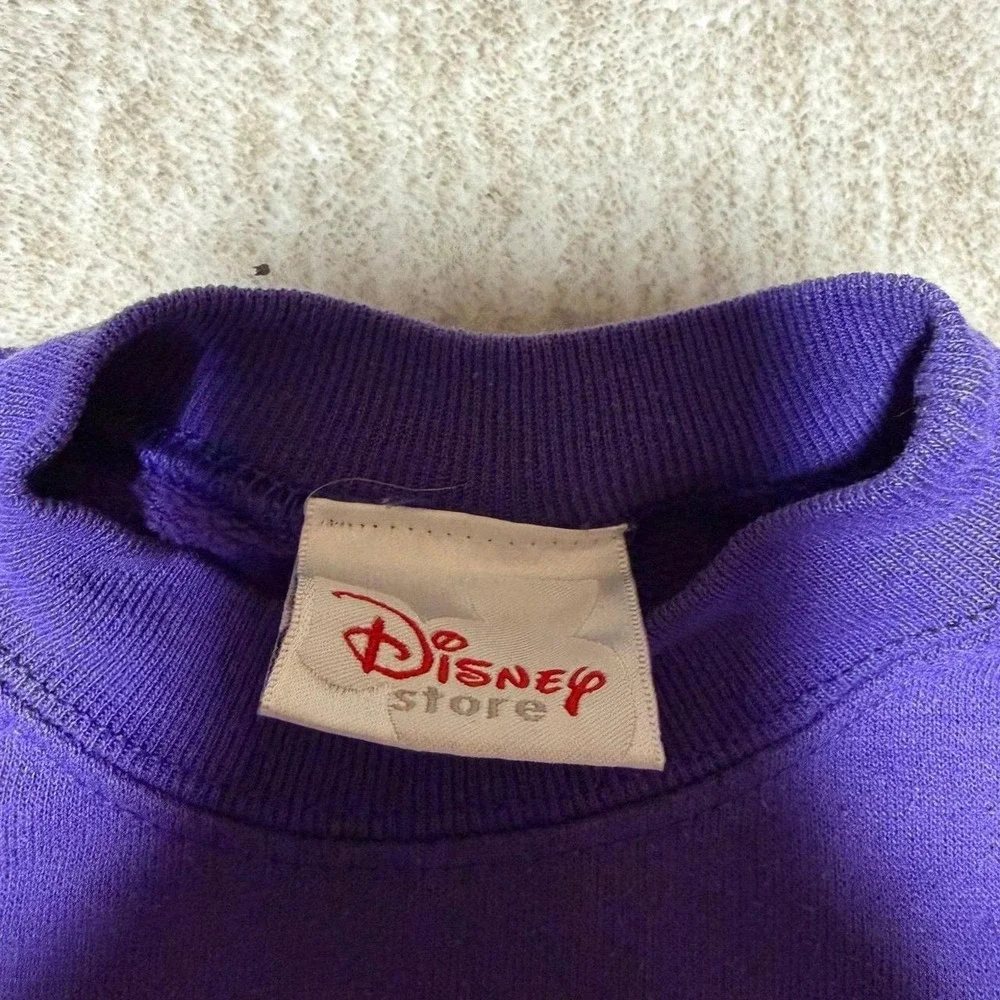 Disney Store Princess Sweatshirt Youth Small Purple Belle Snow White Vintage